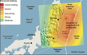 Japan’s Earthquake Causes Extensive Damage